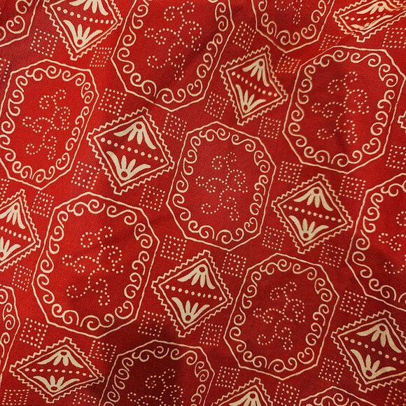 Vintage Esprit De Corp Red Bandana Western Print Sleeveless shirt 100% cotton S - Picture 7 of 7